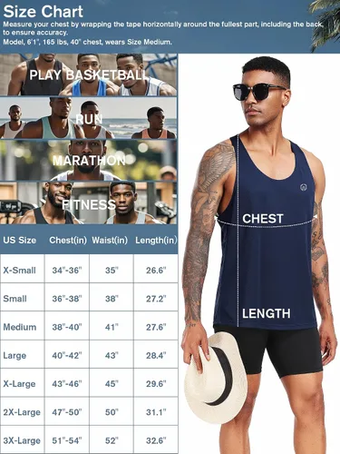 Vista 48 de NELEUS Camiseta sin mangas para hombre para entrenamiento, correr, gimnasio, atlética