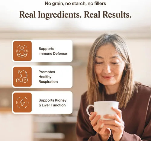 Vista 3 de Real Mushrooms Polvo de Hongos Cordyceps - Polvo de Cordyceps Orgánico Apoyo para Energía y Bienestar de Hongos - Rico en Beta Glucanos - Suplemento