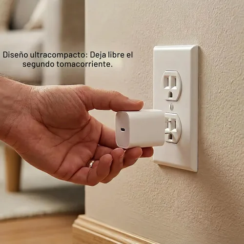 Vista 7 de [Paquete de 4] Bloque de cargador USB-C de 20 W, adaptador de corriente de pared rápida (blanco) Compatible con iPhone 17/16/15/14/13 Series