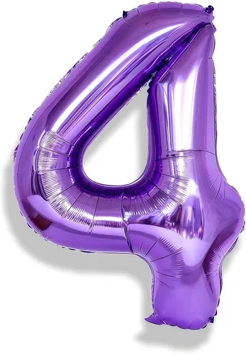 Vista 39 de Globos de Sirena Número 0 de 40 Pulgadas, Juego de Globos de Números Grandes Morado Verde Azulado Arcoíris 0-9, Globos de Números de Papel