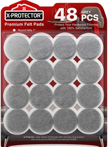 Vista 13 de X-PROTECTOR - Almohadillas de fieltro para muebles, 133 unidades, almohadillas de fieltro para patas de muebles, los mejores protectores de piso