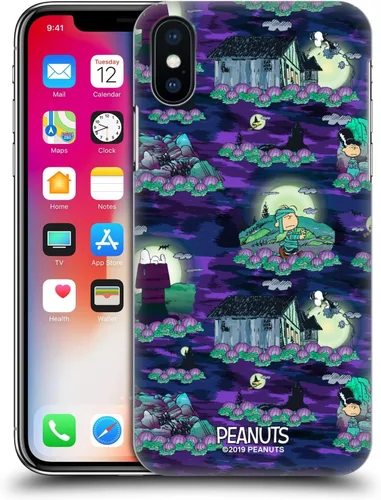 Vista 14 de Head Case Designs Funda rígida con licencia oficial de Peanuts Snoopy Patterns Spooktacular compatible con Apple iPhone 7/8/SE 2020 y 2022