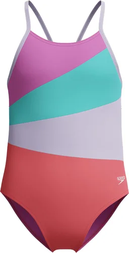 Vista 24 de Speedo Traje de baño de una pieza para niña con tiras finas Azul (Blue Print)