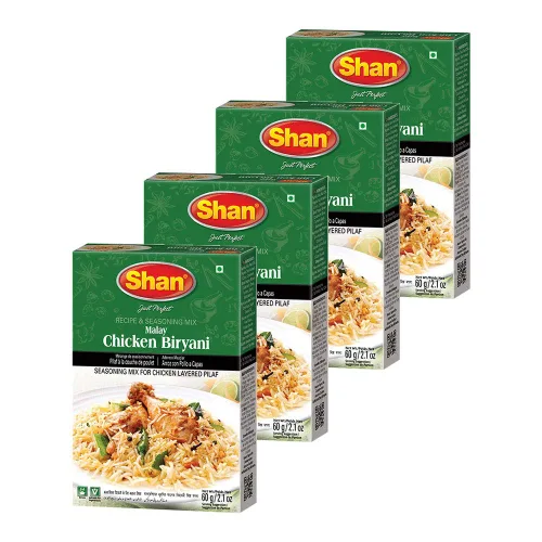 Vista 198 de Shan Chicken 65 - Mezcla de recetas y condimentos de 2.1 oz (60 g) - Polvo de especias para pollo frito picante agridulce - Adecuado