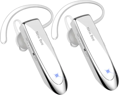 Vista 9 de [Paquete de 2] Auricular Bluetooth inalámbrico manos libres V5.0 24 horas conducción con micrófono 60 días auriculares Bluetooth en espera