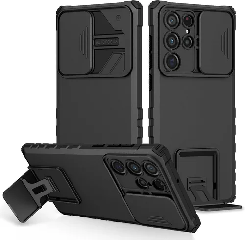 Vista 132 de Funda compatible con Samsung Galaxy M13 5G/A04 Dimensional Soporte Ventana Corredera Teléfono Móvil Funda Protectora a Prueba de Golpes para Samsung