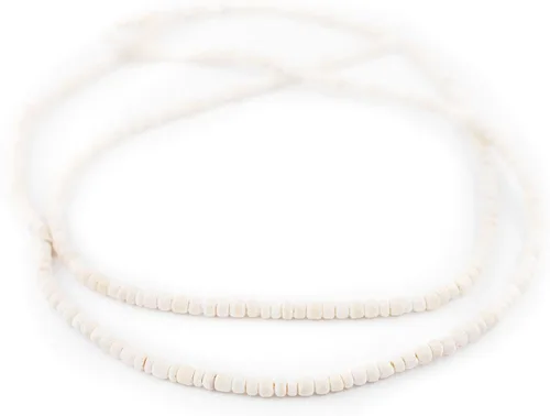 Vista 3 de The Bead Chest Cuentas de coco natural blanco (0.157 in)