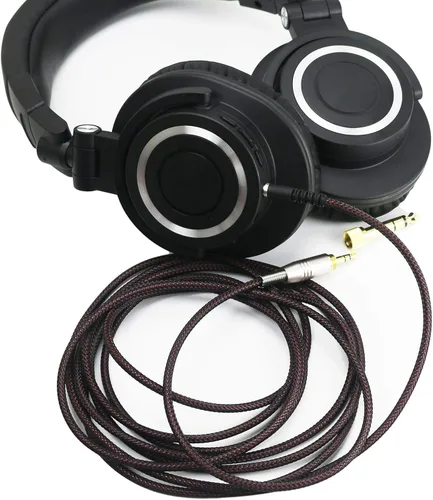 Vista 4 de NewFantasia Cable de actualización de audio de repuesto compatible con Audio-Technica ATH-M50xBT, ATH-AR3BTBK, ATH-SR50BT, ATH-ANC9, ATH-ANC7B