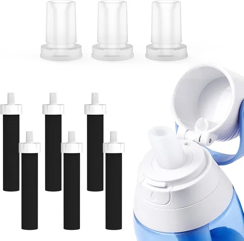 Vista 9 de GLACIER FRESH Boquilla de repuesto para botella de agua Brita, piezas de repuesto de válvula de mordida de botella de silicona compatibles