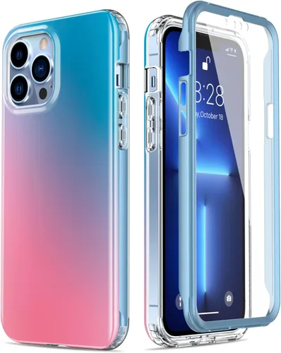 Vista 18 de Esdot Funda protectora para iPhone 13 Mini con protector de pantalla integrado, protección de grado militar con diseños de moda para mujeres