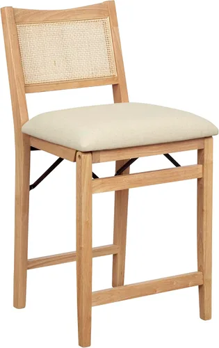 Vista 20 de Powell Kasi Silla Lateral de Comedor Plegable de Caña de Ratán Beige, Natural