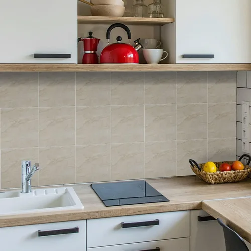 Vista 8 de 12 calcomanías de vinilo esmerilado para transferencia de salpicaduras en muro, autoadhesivas para suelo de cocina y baño, oro imperial, 6 x 6