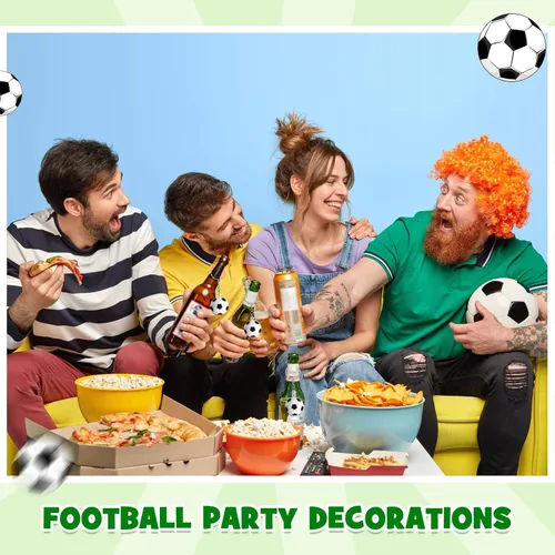 Vista 4 de Jexine 48 llaveros de fútbol, pelota de estrés de fútbol, recuerdos de fiesta de fútbol, mini bolas de estrés, colgante para escuela, carnaval