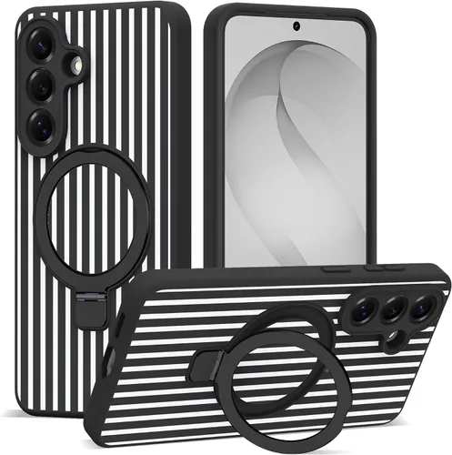 Vista 56 de SKYLMW Funda para Samsung Galaxy S23 con soporte, color negro