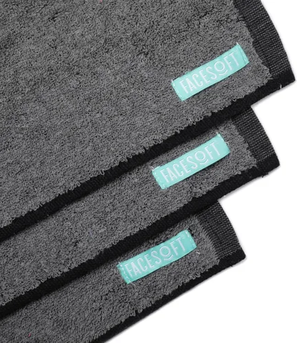 Vista 7 de Mini Towels Charcoal 2X PRO Detox Multipack - Carbón activado doble - Elimina toxinas e impurezas de la piel - Toalla de ejercicio de algodón suave
