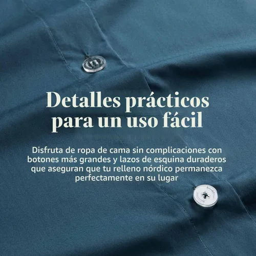 Vista 6 de Brooklinen Funda de edredón de satén de lujo de calidad hotelera, tamaño Abismo