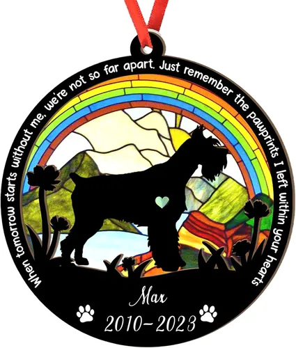 Vista 36 de Adorno personalizado para atrapasoles de sabueso afgano, adorno de Navidad de sabueso afgano, regalo para perro amante, sabueso afgano conmemorativo