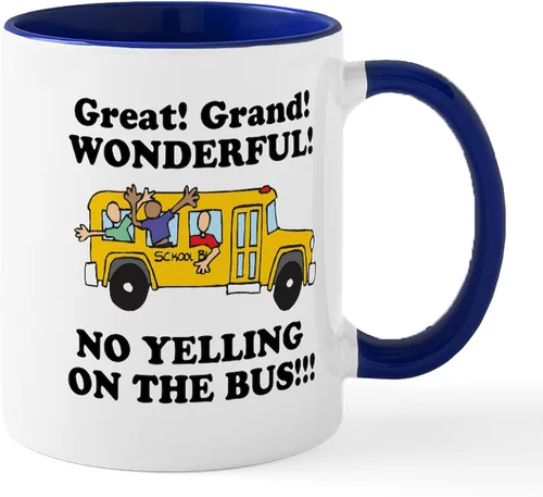 Vista 35 de CafePress Bus Driver Gift Idea Tazas Taza de café de cerámica de 11 oz (11.0 fl oz)