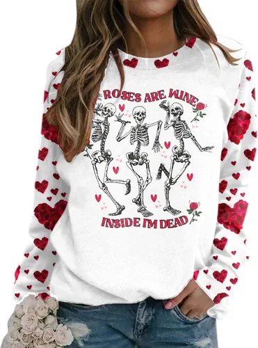 Vista 2 de IHGFTRTH Sudadera de manga larga con cuello redondo y estampado de moda