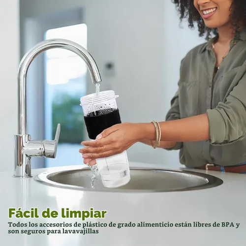 Vista 7 de Licuadora y Procesador de Alimentos Combo, Licuadora Personal para Batidos y Smoothies, Adecuada para Cocina, Hogar, Licuadora Eléctrica de 700W