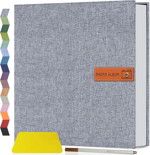 Vista 23 de Popotop Álbum de fotos grande autoadhesivo 4x6 5x7 8x10 Álbum de recortes DIY Libro de imágenes, Regalos para mamá, familia, bebé y boda
