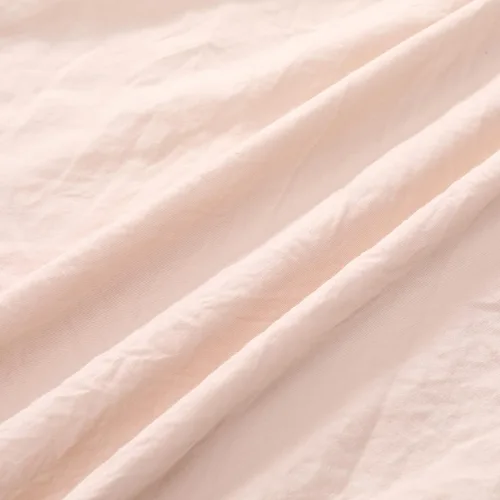 Vista 5 de Juego de funda de edredón rosa con volantes, tamaño Queen, 3 piezas, de microfibra lavada suave, estilo vintage, estilo francés, para cama Queen