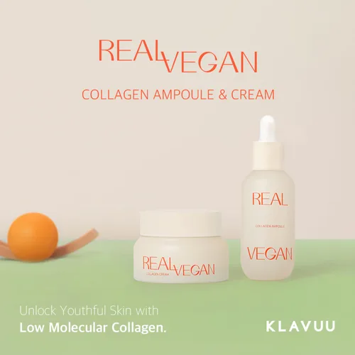 Vista 7 de KLAVUU Ampolla de colágeno vegano real – Mejora la elasticidad de la piel, proporcionando hidratación profunda a la piel seca para un brillo