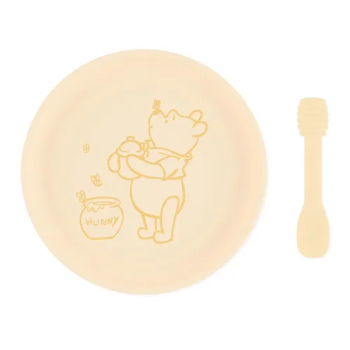 Vista 9 de Bumkins Disney - Juego de platos y cucharas para bebés y niños pequeños, plato de silicona para bebés y niños, destete LED, suministros