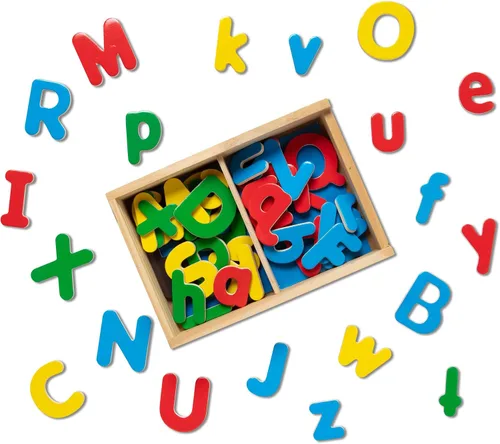 Vista 5 de Imanes de madera del alfabeto Melissa & Doug, Letras, Multicolor/Ninguno
