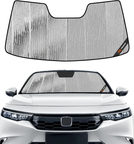 Vista 7 de Parasol para parabrisas Pigenius para Honda Accord 2023-2026, parasol personalizado para ventana delantera - Cuero
