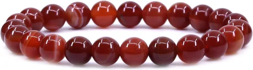 Vista 67 de Amandastone Pulsera elástica de cuentas redondas de 0.315 in con piedras preciosas naturales de 7 pulgadas