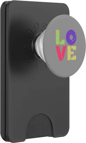 Vista 8 de Love 90s Retro Music Turntable PopSockets Adhesive PopGrip