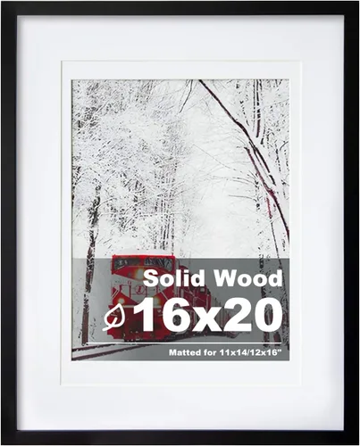 Vista 157 de Egofine - Portarretratos de 4 x 6 pulgadas, de madera maciza con plexiglás, para fotos de 3.5 x 5 con paspartú o de 4 x 6 sin paspartú, para colocar