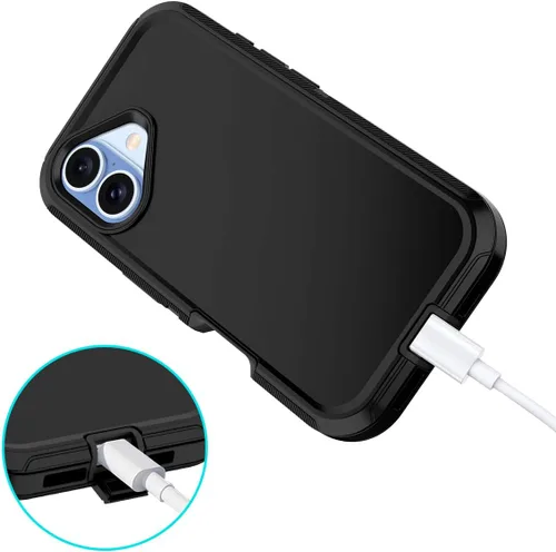 Vista 5 de I-HONVA Funda para iPhone 17 a prueba de golpes, a prueba de polvo y caídas, 3 capas de protección de cuerpo completo [sin protector de pantalla]