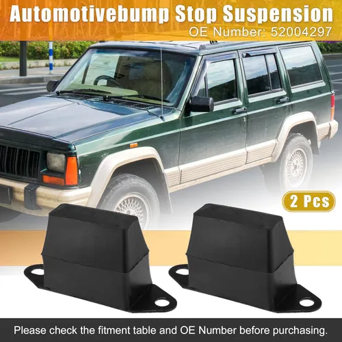 Vista 5 de Unifizz 2 unids 3 '' suspensión trasera bump stop Leaf Spring Jounce reemplazar 52004297 para Je-e-p XJ Cherokee 1987-2001 para J-ee-p M-J Comanche