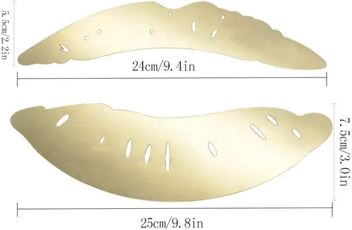 Vista 2 de Juego de 2 calcomanías de pared de espejo de labios de beso 3D maquillaje acrílico DIY arte calcomanías decoración del hogar (plata)