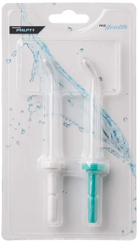 Vista 2 de Pyle Recambio clásico de alta presión de puntas de chorro para irrigadores dentales Waterpik y otros irrigadores orales de agua de marca, 2