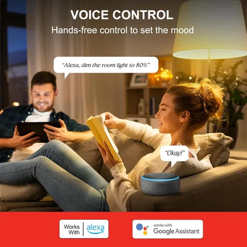 Vista 3 de Sengled Bombilla de luz Alexa, bombillas inteligentes, bombillas inteligentes que funcionan con Alexa y Google Assistant, bombillas WiFi A19 blanco