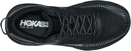 Vista 4 de HOKA ONE ONE Bondi 7 - Tenis de correr para hombre, NegroBlanco