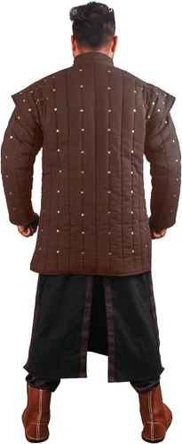 Vista 3 de Capa acolchada gruesa de Gambeson Aketon Chaqueta Armadura Tela de algodón