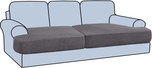 Vista 39 de H.VERSAILTEX Funda elástica para sillón con cojín en forma de T, fundas de cojín en T para sillón y sofá de sala de estar, funda para sofá, funda