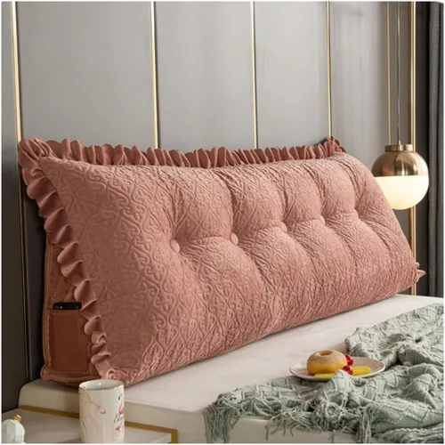 Vista 13 de Almohada de lectura triangular/almohada larga para cabecero, almohada de cama de lectura, respaldo triangular, cojín de apoyo de posicionamiento