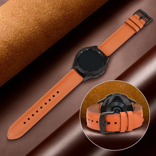 Vista 5 de Leather Watch Bands 20mm 22mm Quick Release Watch Strap, Classic Genuine Leather Wristband for Women Men