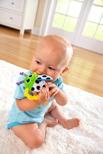 Vista 2 de LAMAZE Sonajero Bitty Bite Bug de 4.5 pulgadas (paquete de 1)