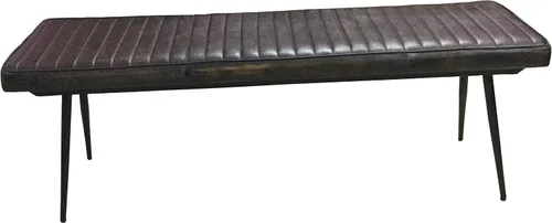 Vista 7 de Coaster Home Furnishings - Misty - Banco de comedor tapizado de piel de 54 pulgadas - Estilo industrial moderno con asiento capitonado de canal