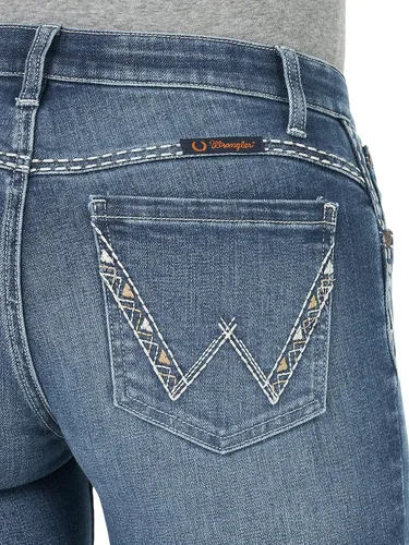 Vista 5 de Wrangler Jeans de equitación Shiloh de tiro bajo para mujer