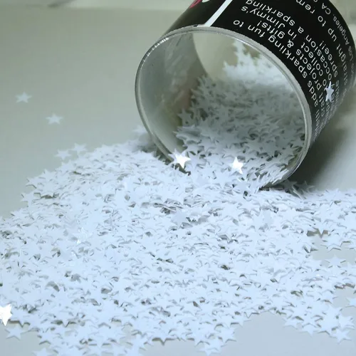 Vista 21 de Confetti Star 1/4" Negro - Paquete al por menor #8513 QS0