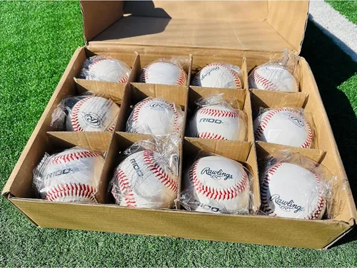 Vista 6 de Rawlings Practice Baseballs R100-P or FSR100-P Baseballs Collegiate, High School & Youth Flat or Raised Seam Options