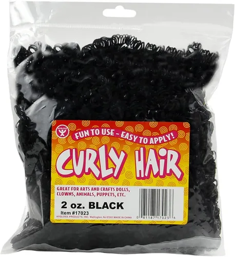 Vista 13 de Hygloss Cabello Rizado de Muñeca de 16 oz para Manualidades Surtido - Cabello Sintético Premium para Hacer Muñecas, Marionetas y Proyectos de Artes