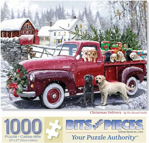 Vista 11 de Bits and Pieces Rompecabezas para adultos 50 piezas - Entrega de Navidad